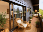Balkon - (KI - generiert) - Charmante Dachgeschosswohnung mit Balkon nahe Wallersee